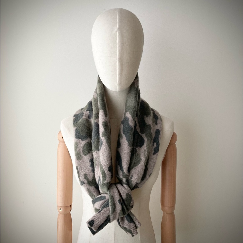joodito 100% cashmere sweater wrap boro snake scarf camouflage neck warmer camo